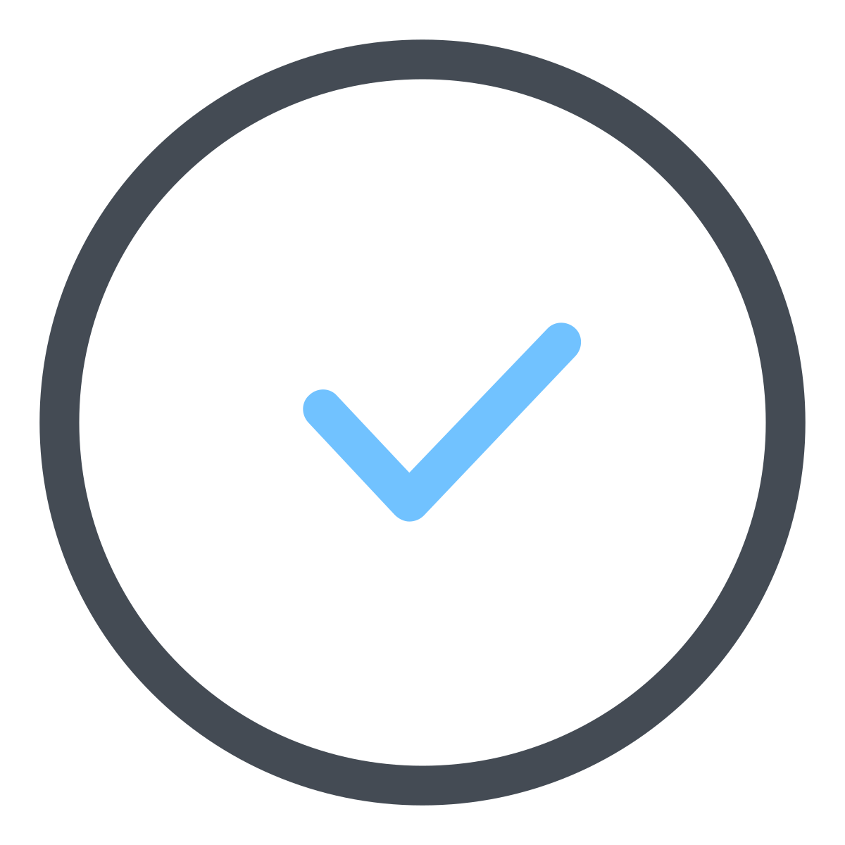 pastel color style checked icon