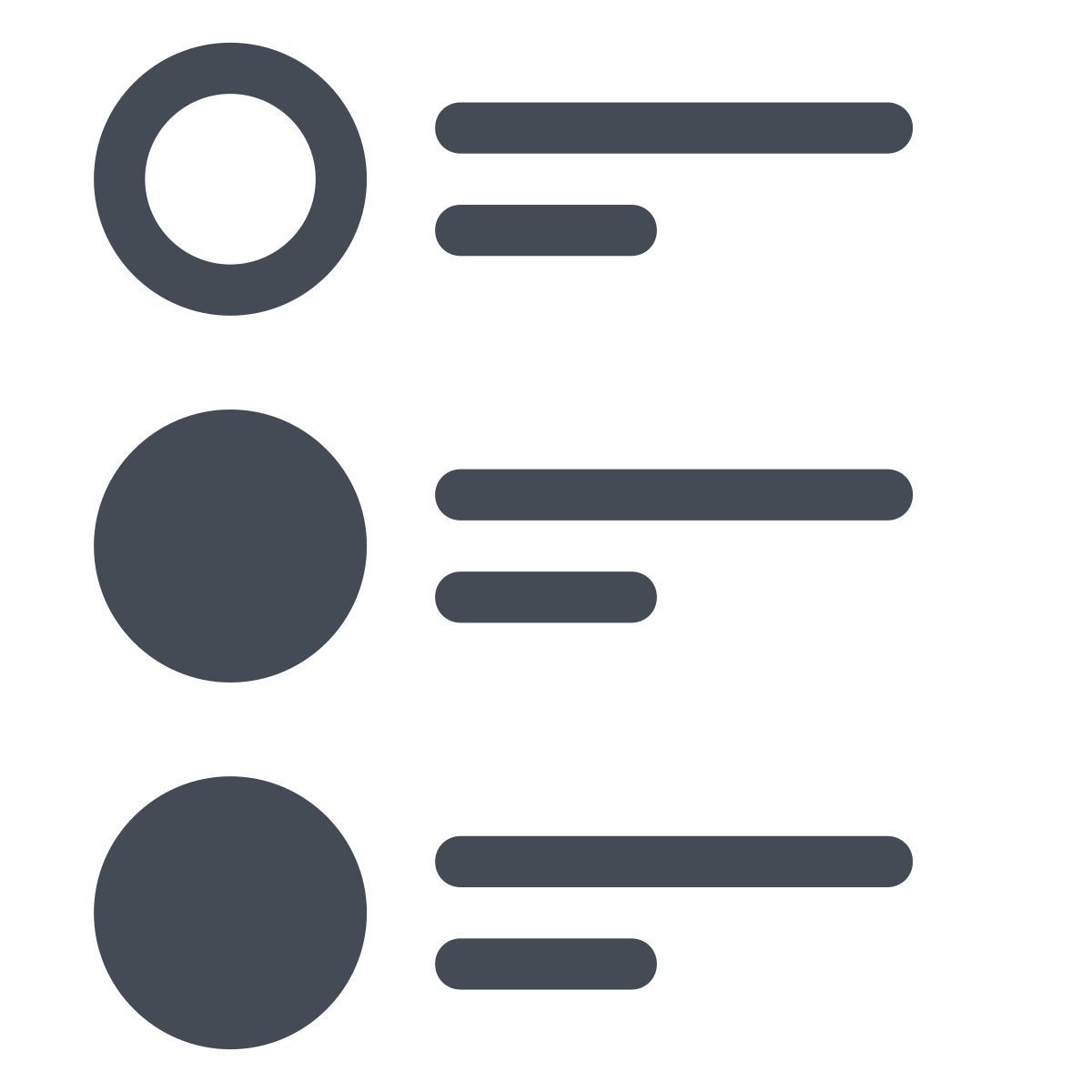 pastel color style checklist icon