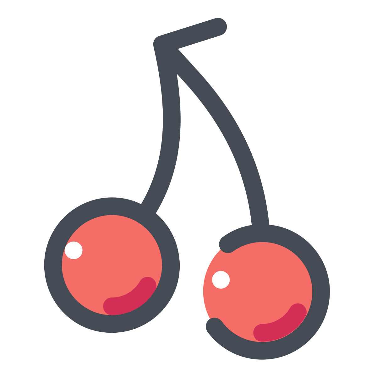 pastel color style cherry  v1 icon