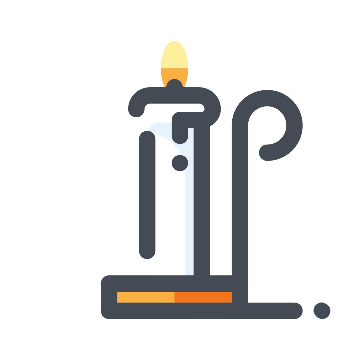 pastel color style 크리스마스 캔들 icon