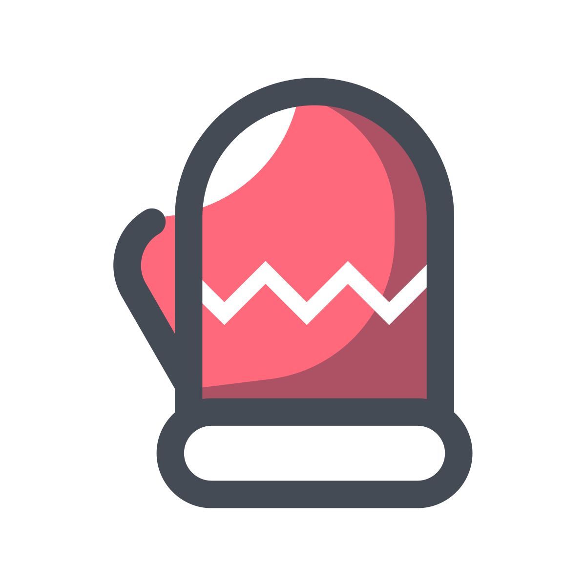 pastel color style 圣诞手套 icon