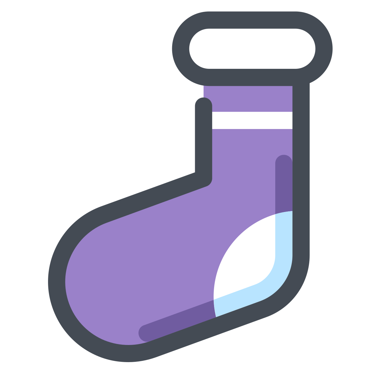 pastel color style christmas stocking  v4 icon