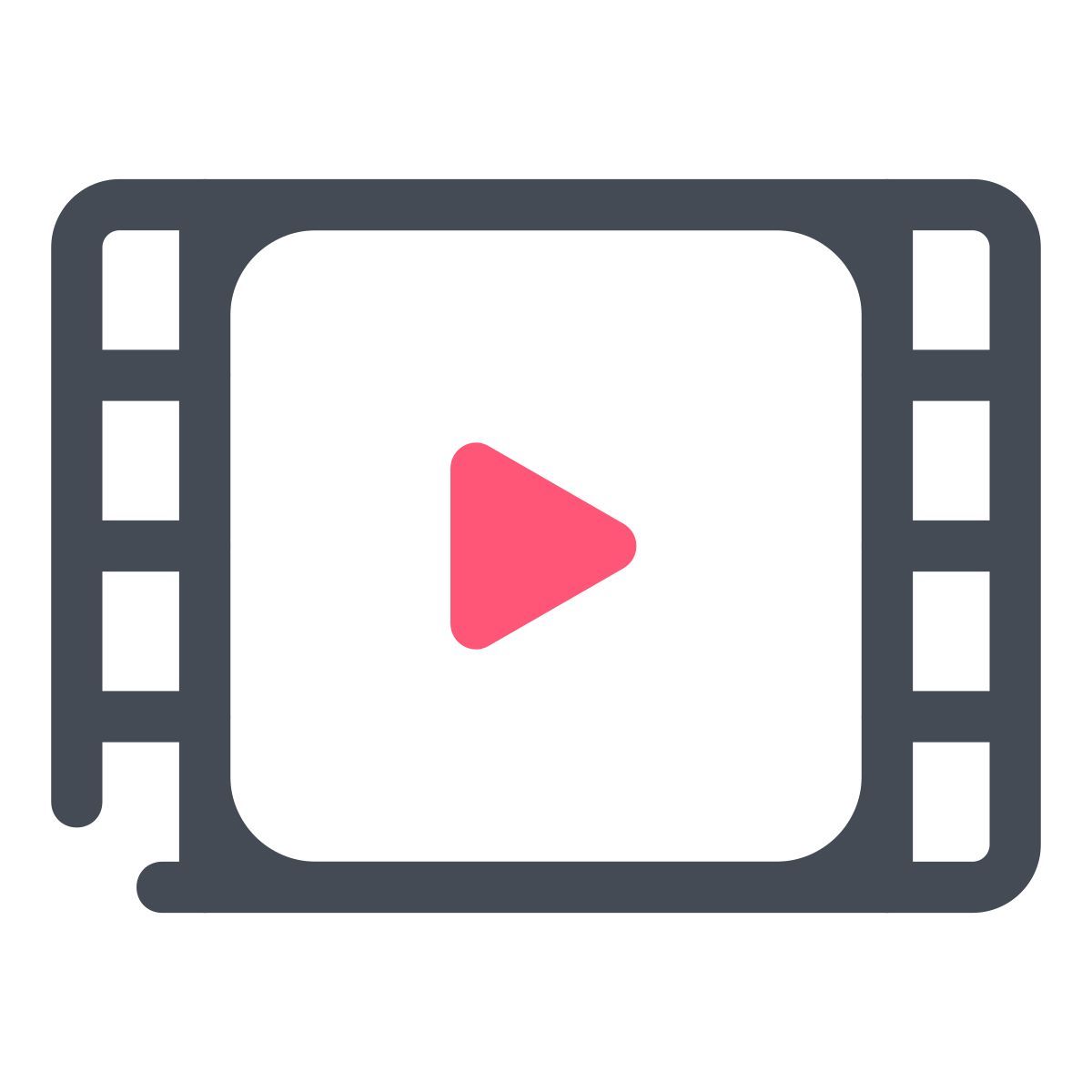 pastel color style película icon