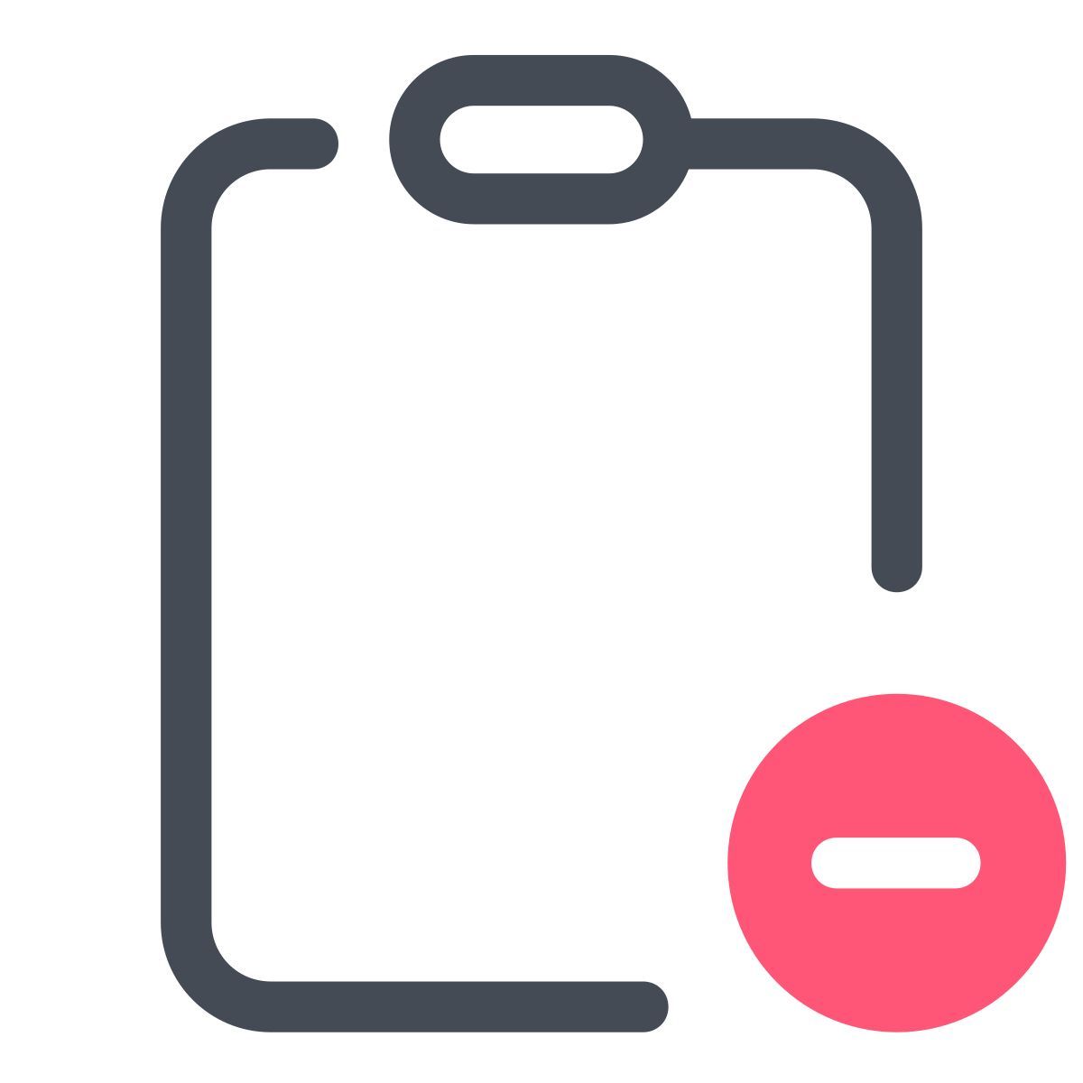 pastel color style zwischenablage icon