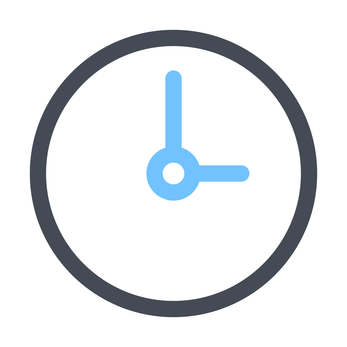 pastel color style clock  v2 icon