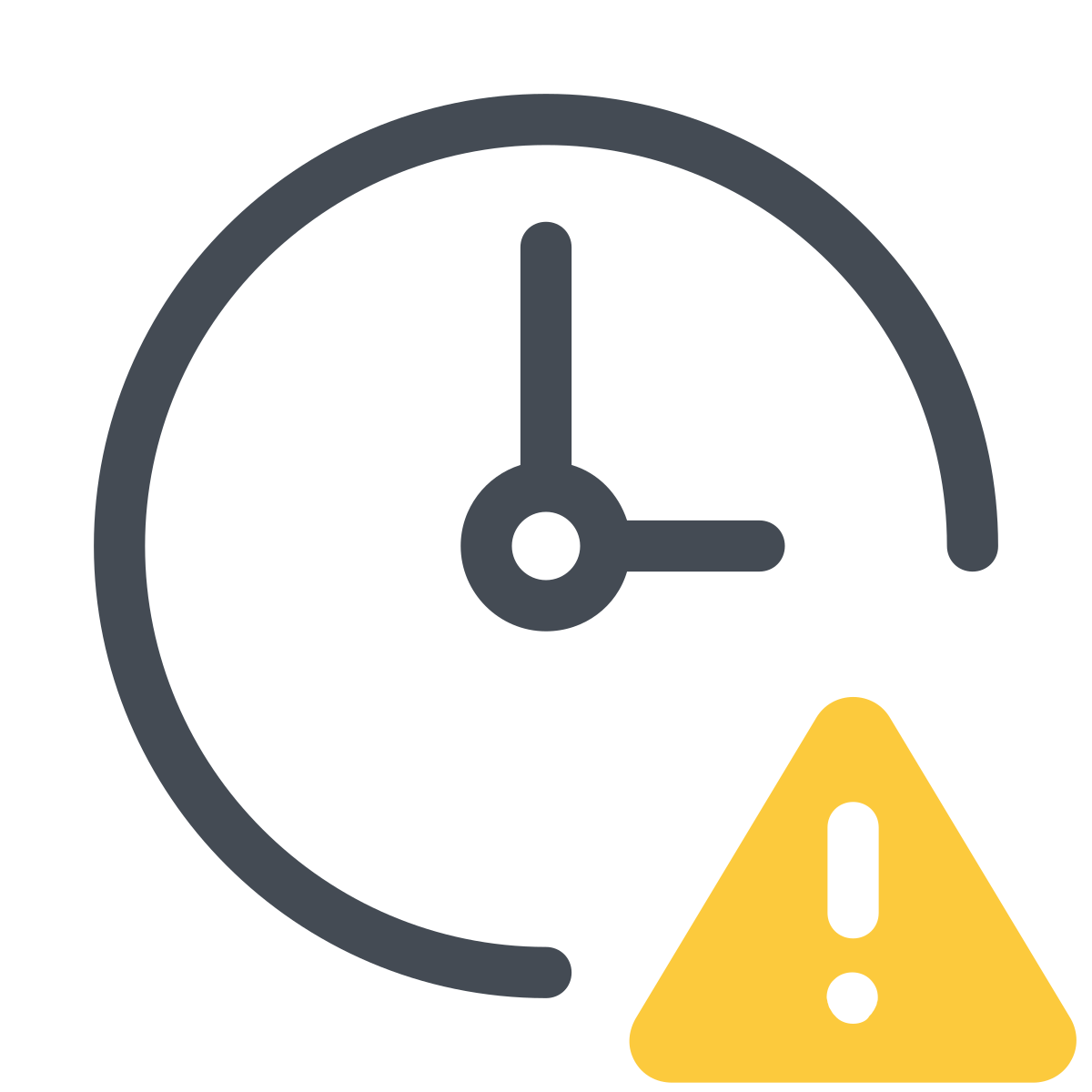 pastel color style clock alert icon