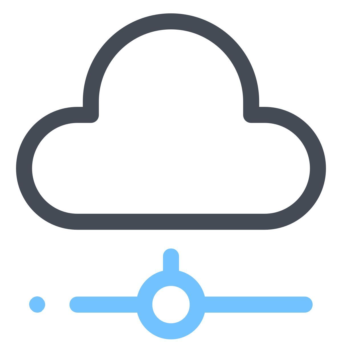 pastel color style 云连接 icon