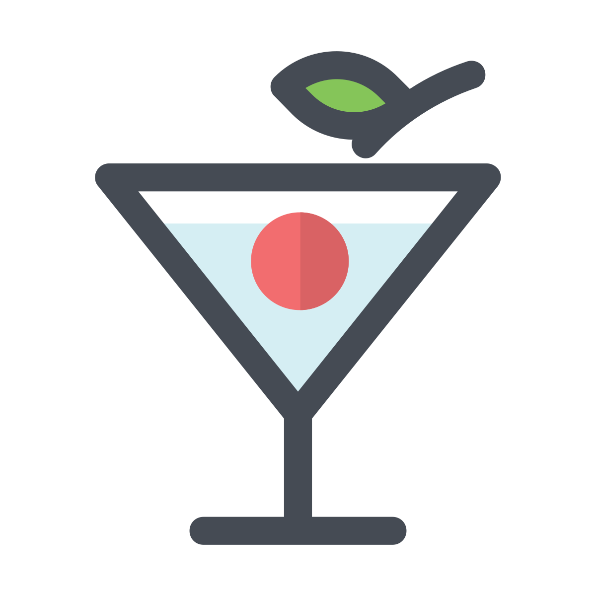 pastel color style cocktail icon