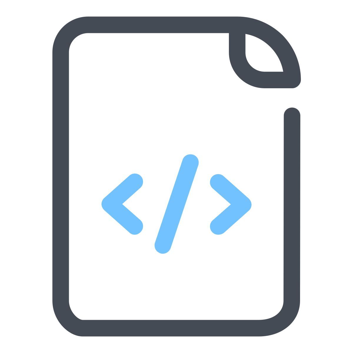 pastel color style code file icon