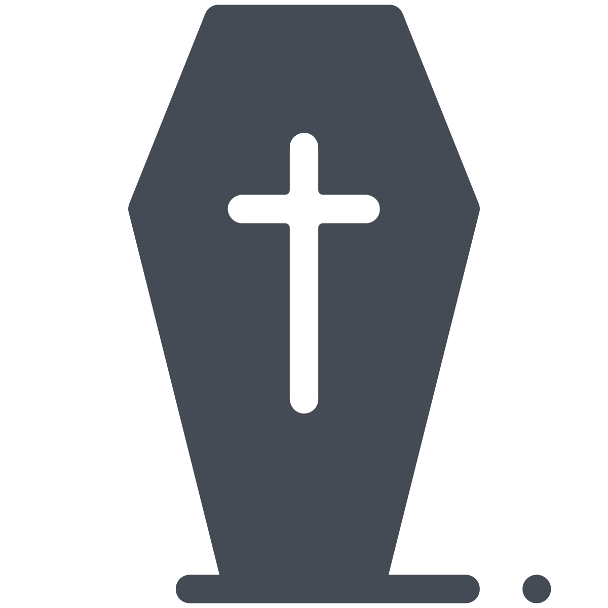 pastel color style coffin icon