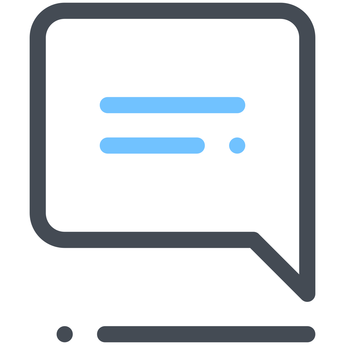 pastel color style comments  v2 icon