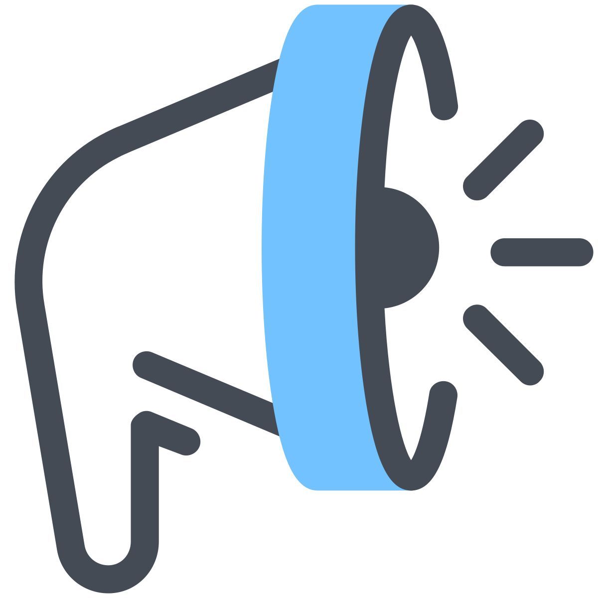 pastel color style 광고하는 icon