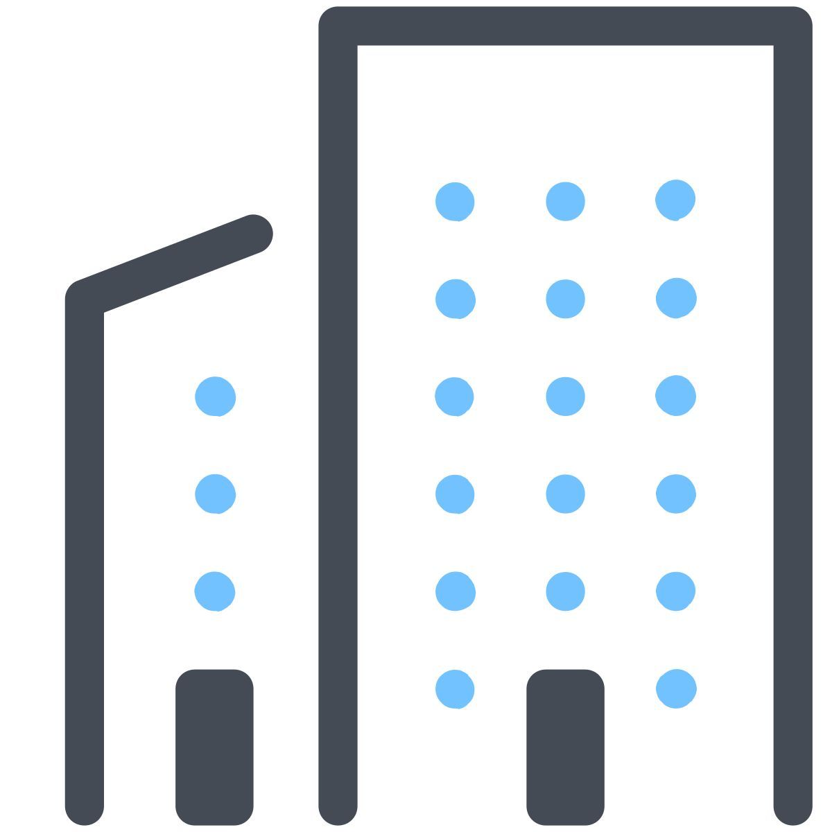 pastel color style unternehmen icon