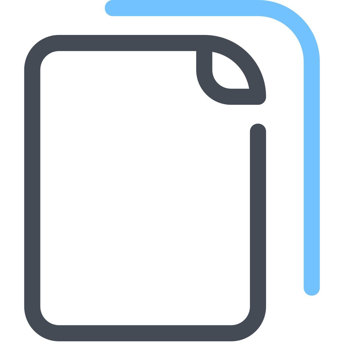 pastel color style copy icon