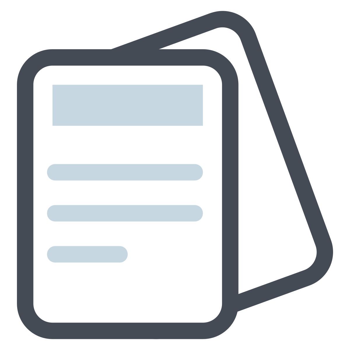 pastel color style copy icon