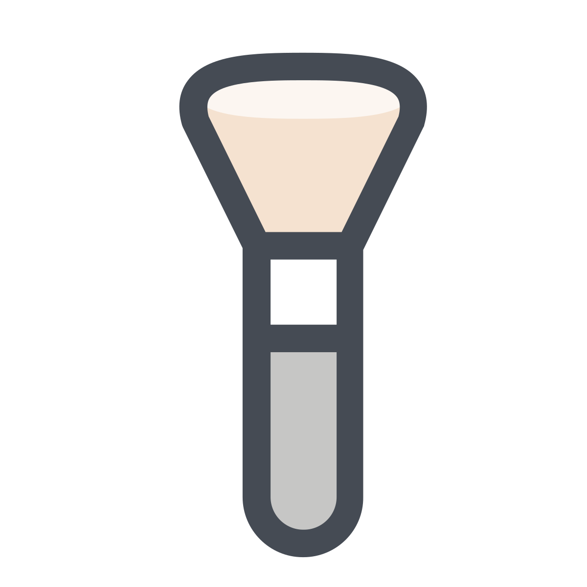 pastel color style cosmetic brush icon