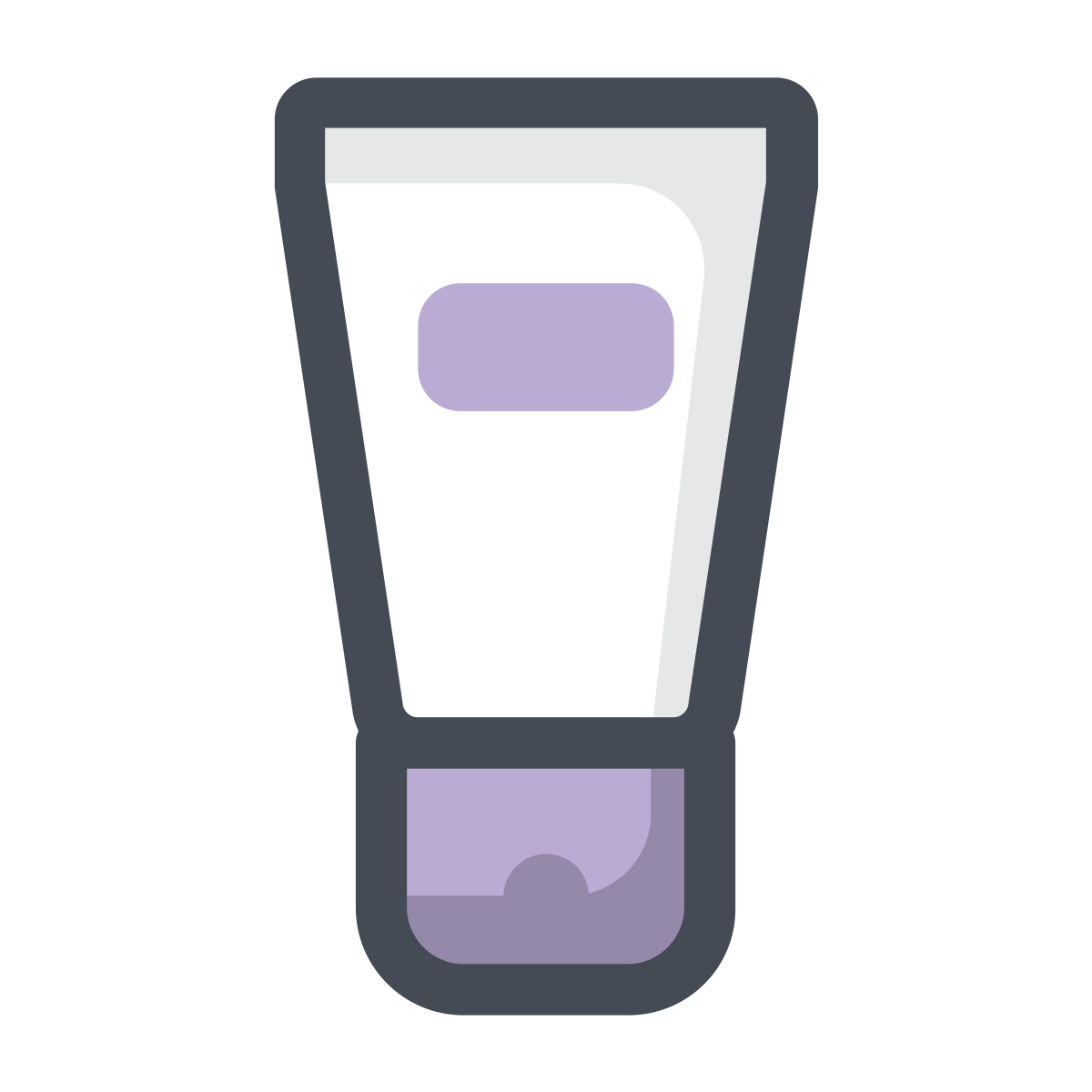 pastel color style cream tube icon
