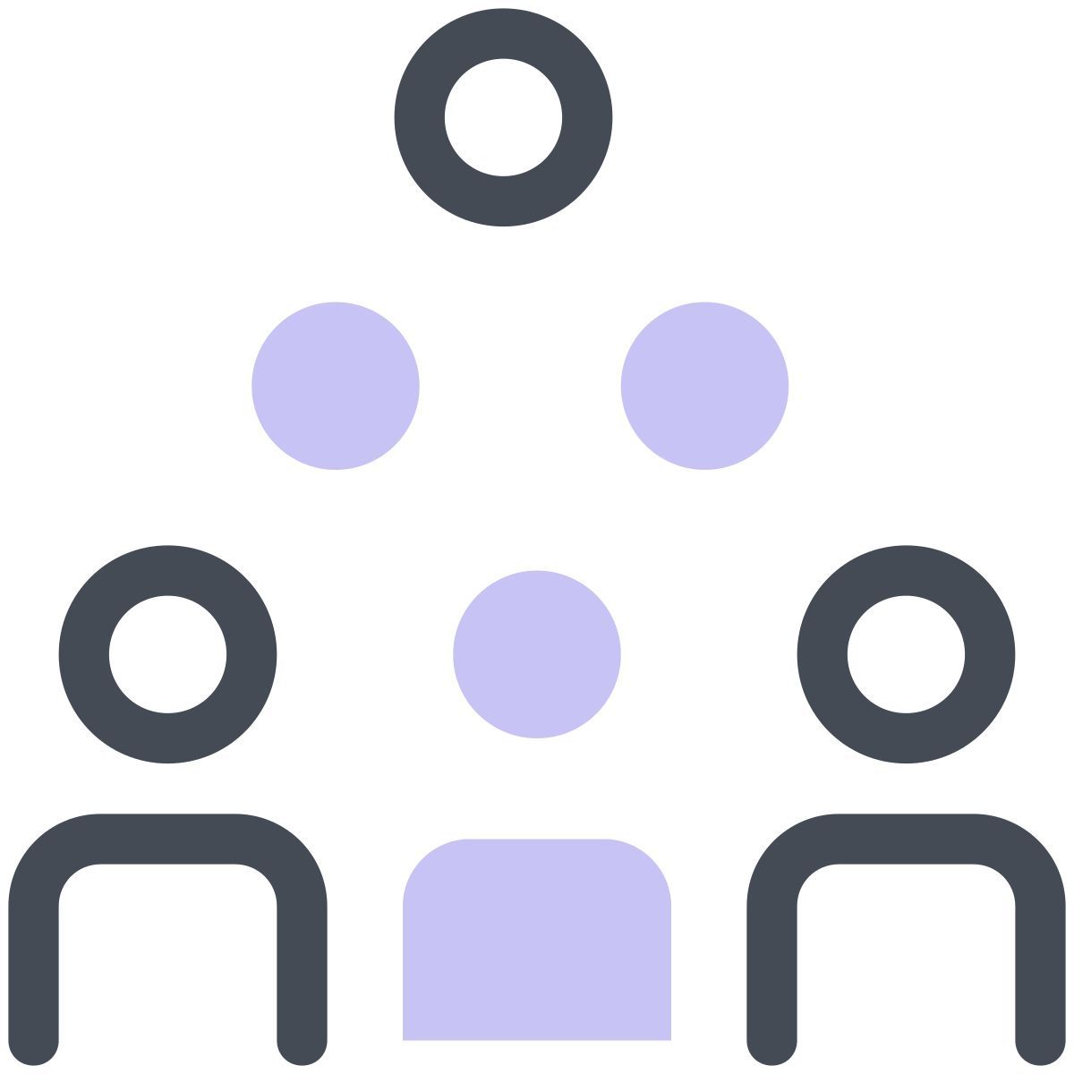 pastel color style multitud icon