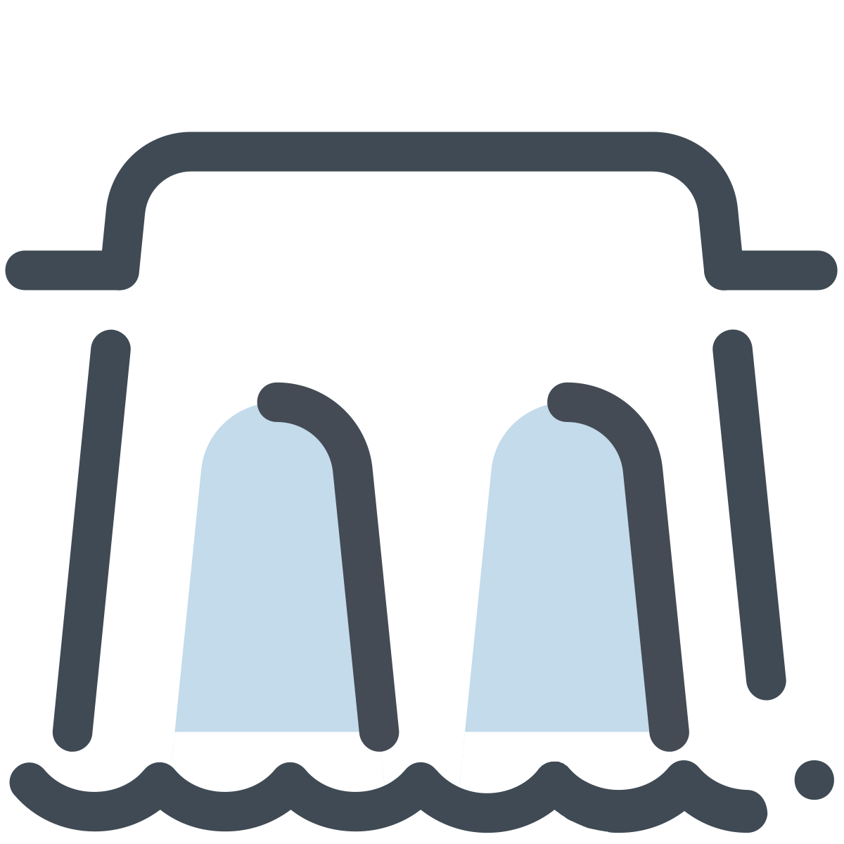 pastel color style dam icon