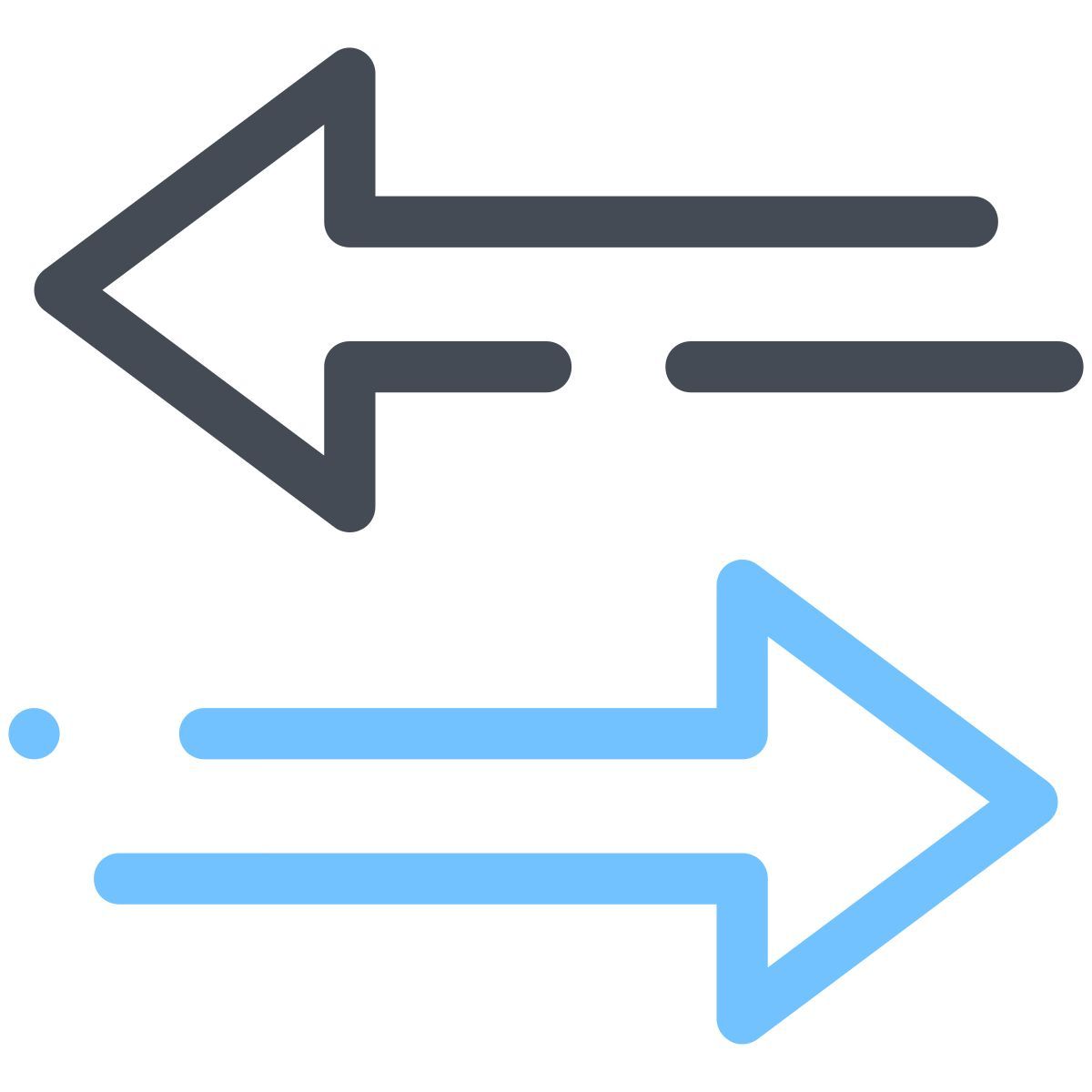 pastel color style data transfer icon