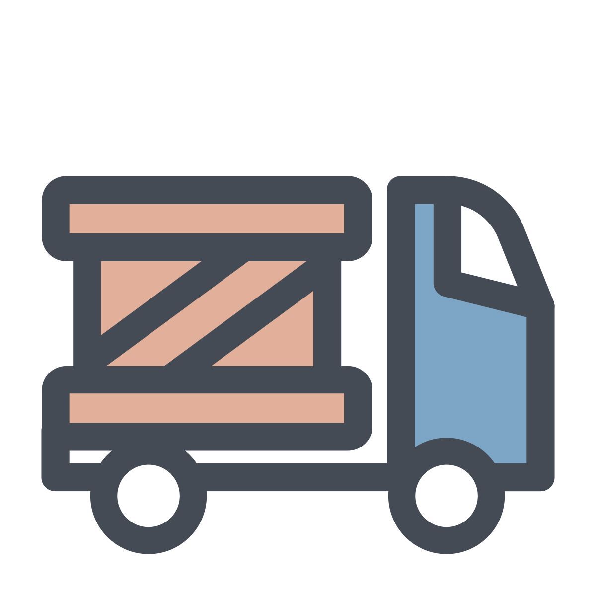 pastel color style lieferung icon