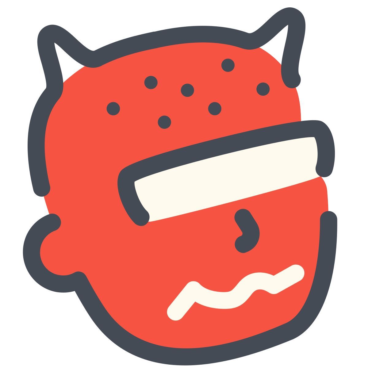 pastel color style 魔鬼脸 icon