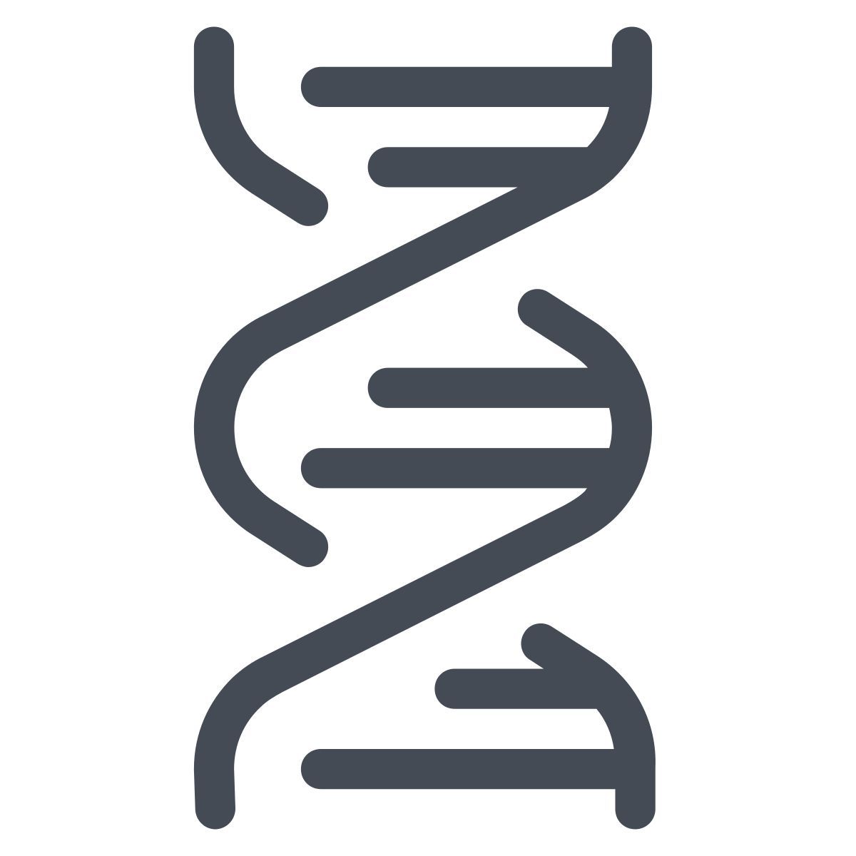 pastel color style dna helix icon