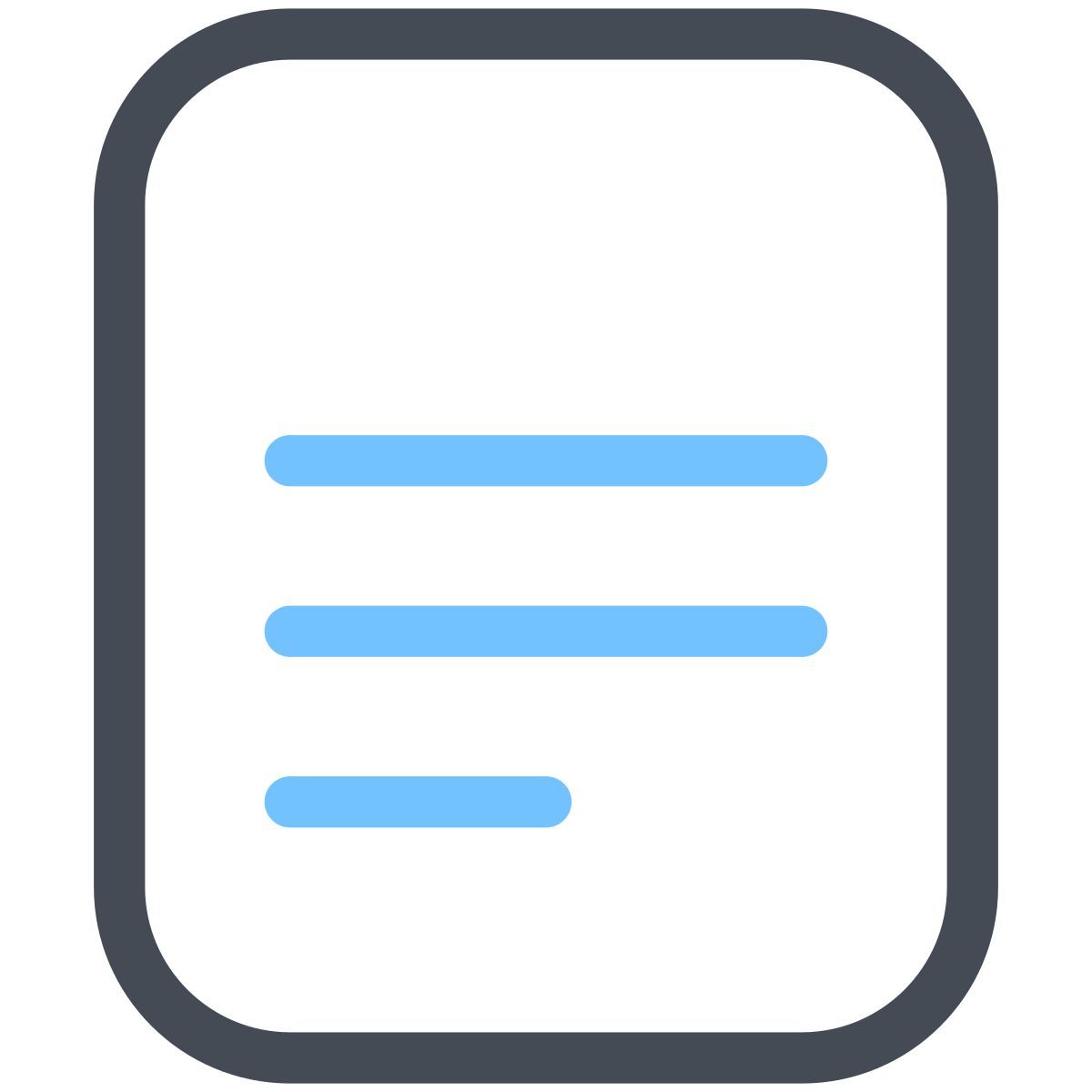 pastel color style documento icon