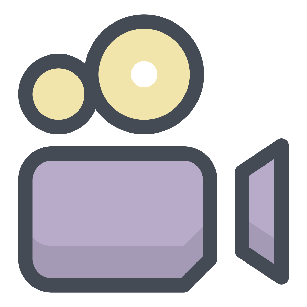 pastel color style documentary icon