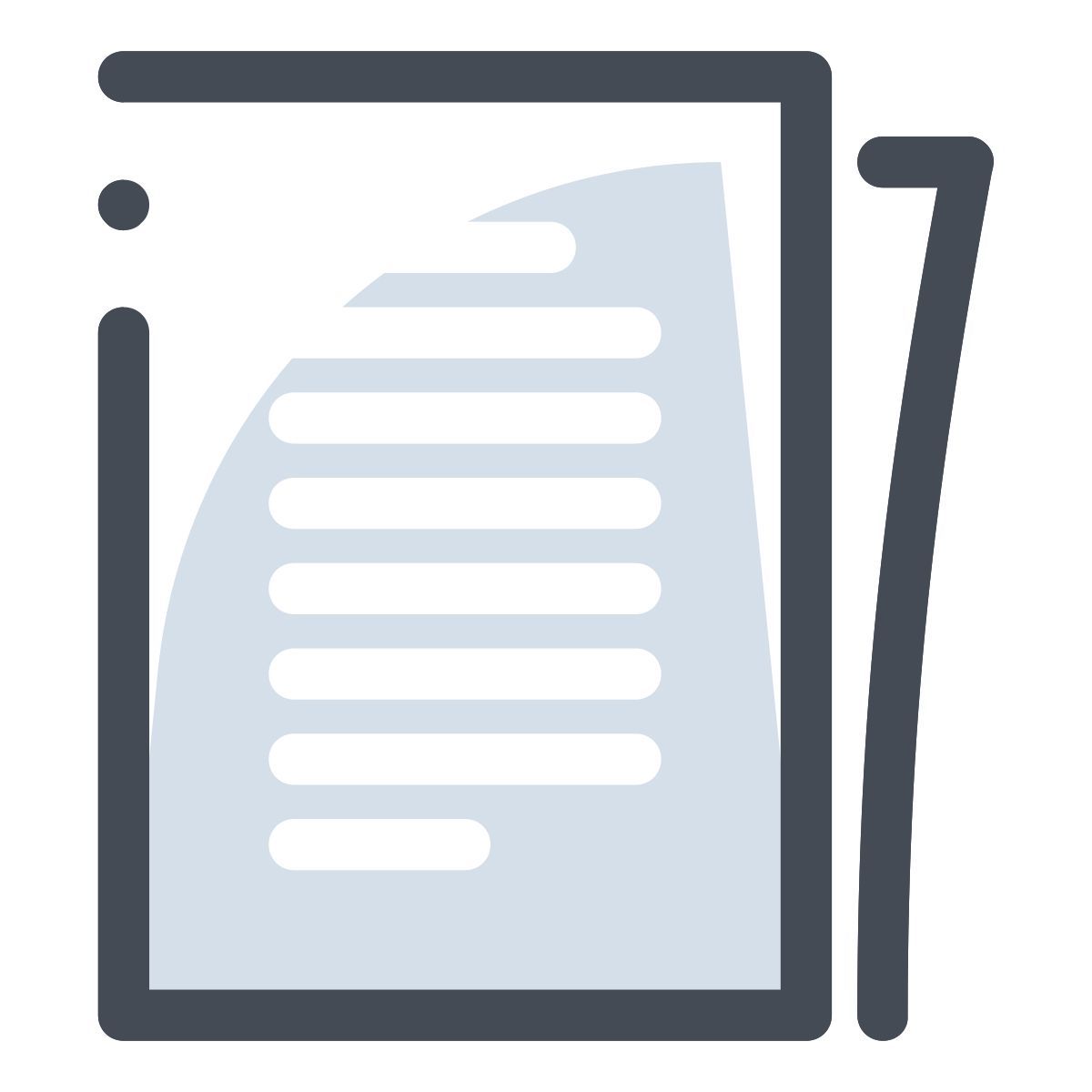 pastel color style documents icon