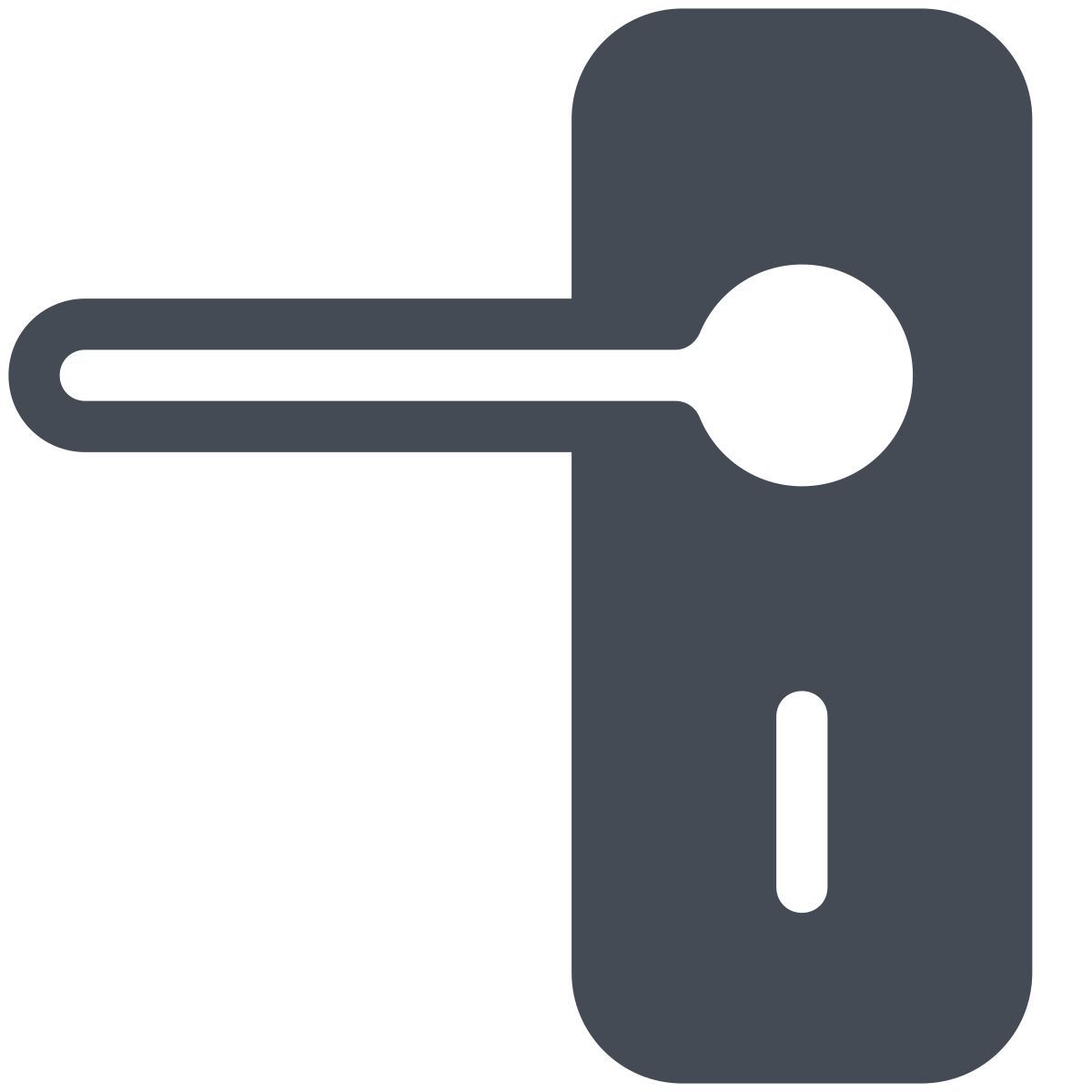 pastel color style door handle icon