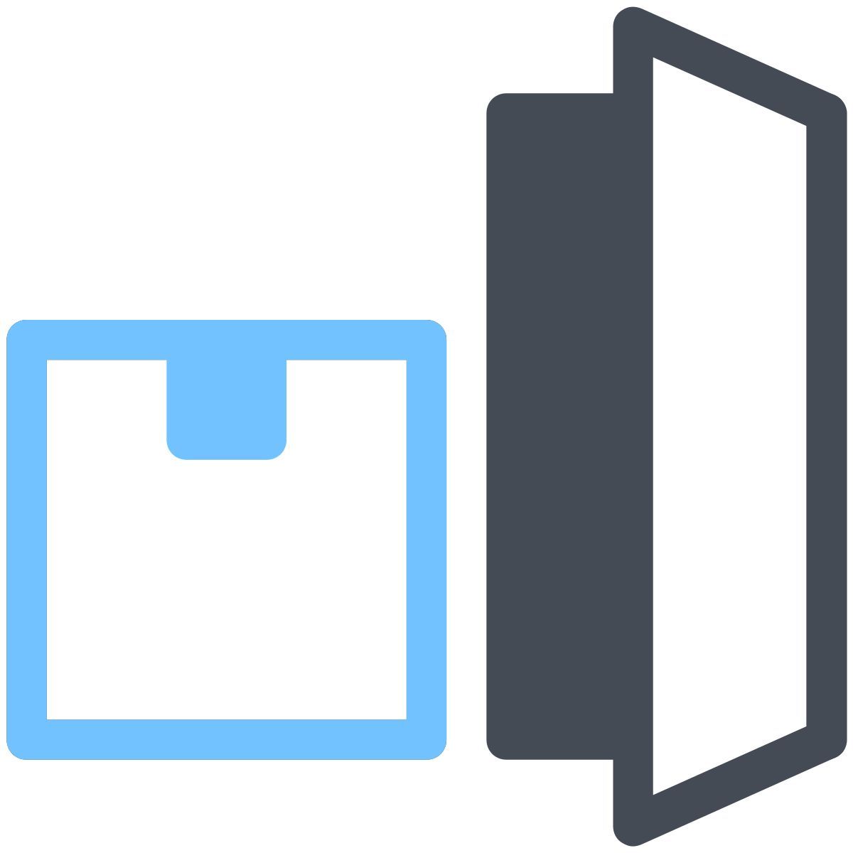 pastel color style entrega puerta a puerta icon