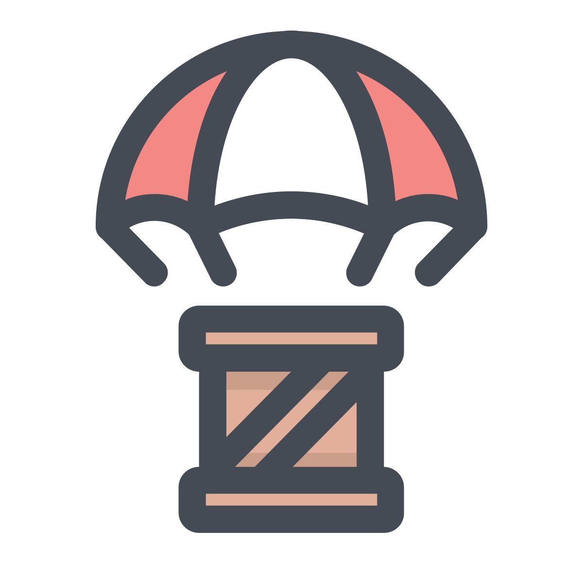 pastel color style envío de la gota icon