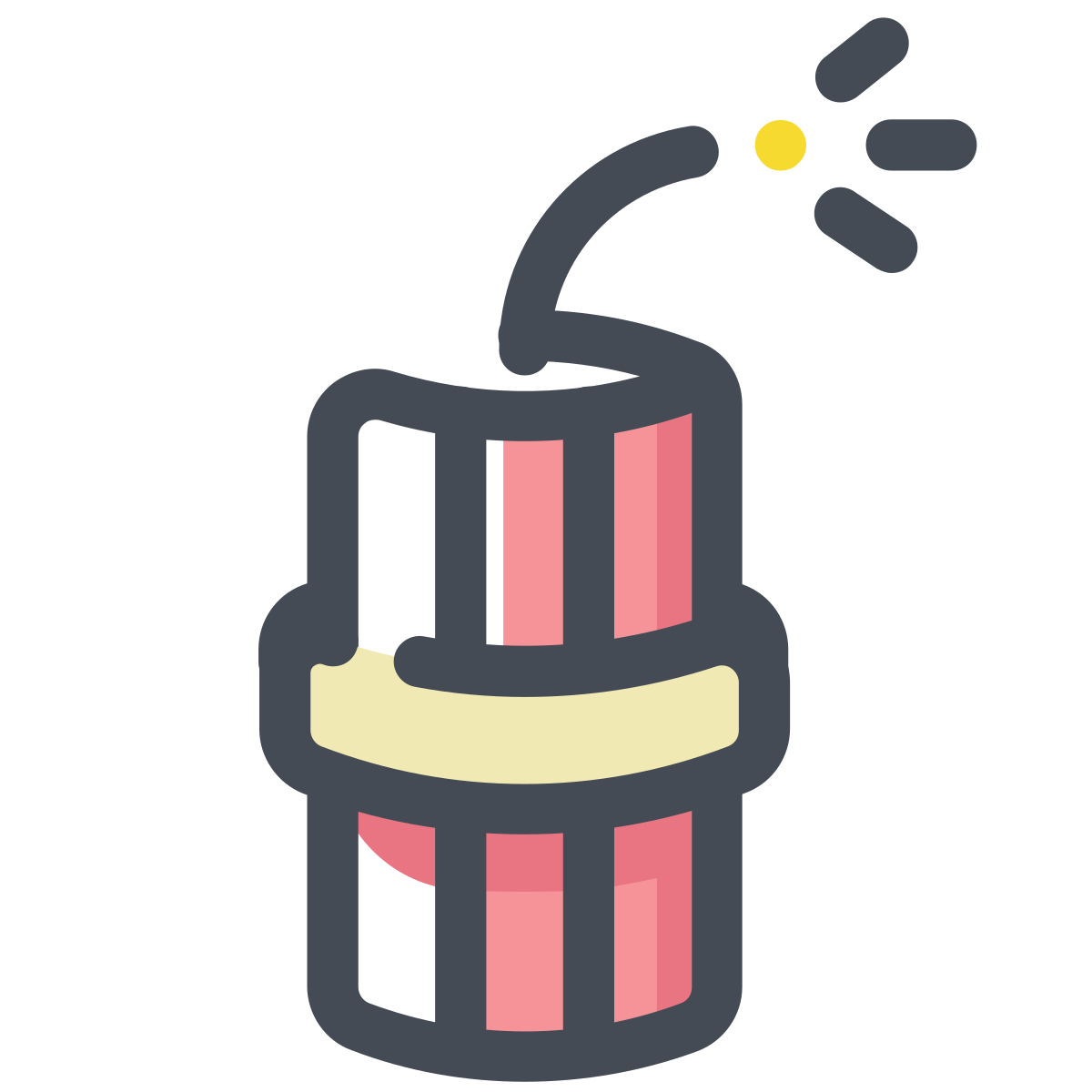 pastel color style dynamite icon