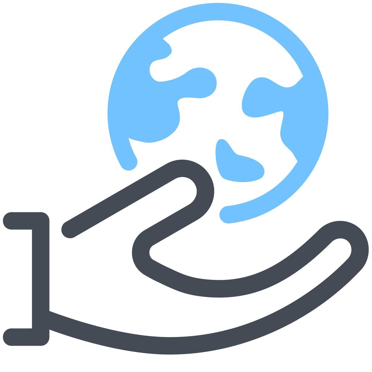 pastel color style earth care icon