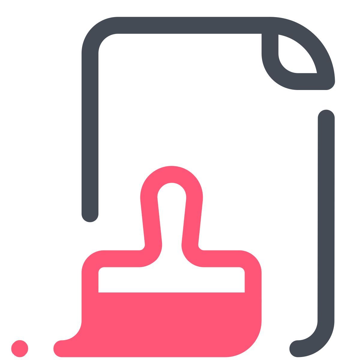 pastel color style clean file icon