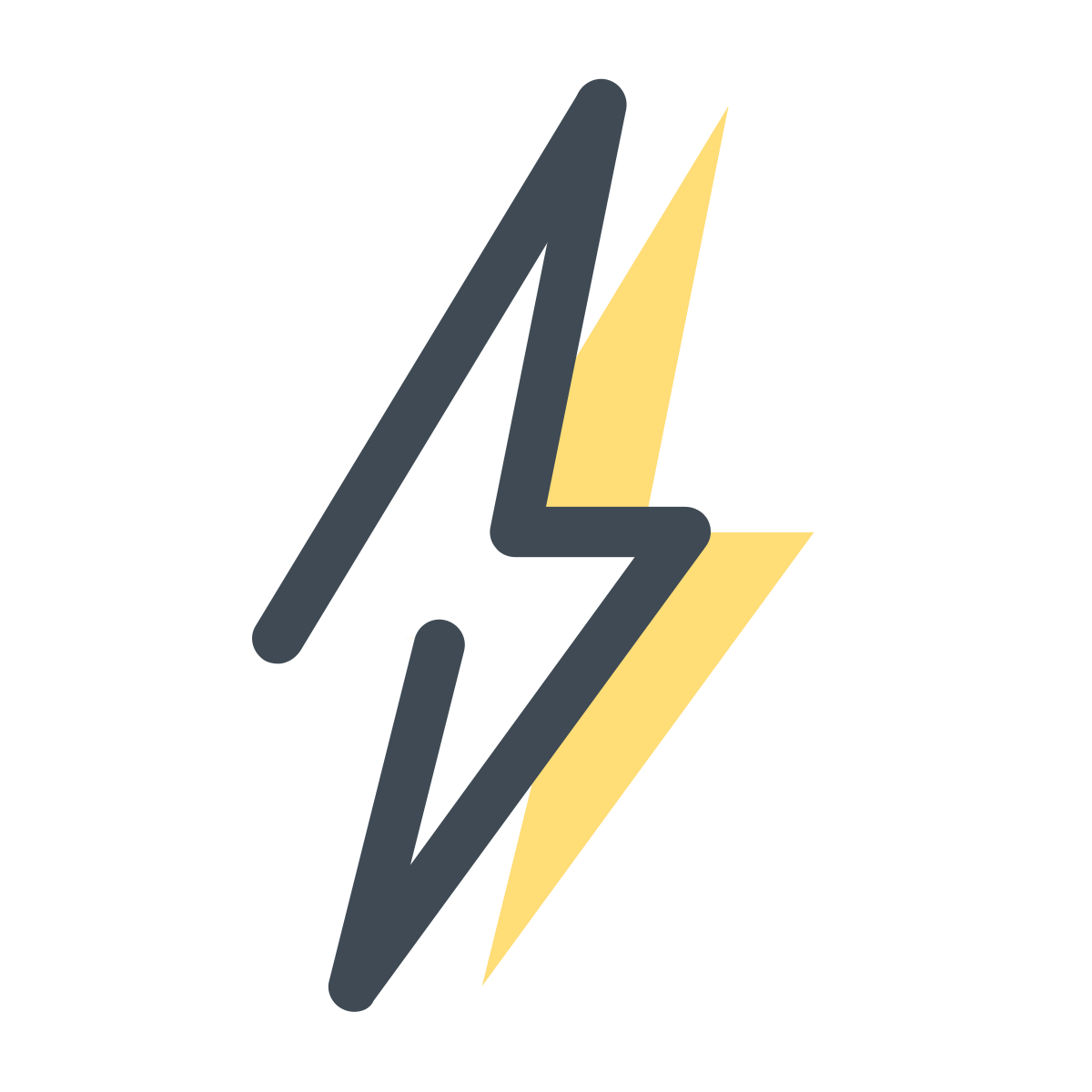 pastel color style electricity icon