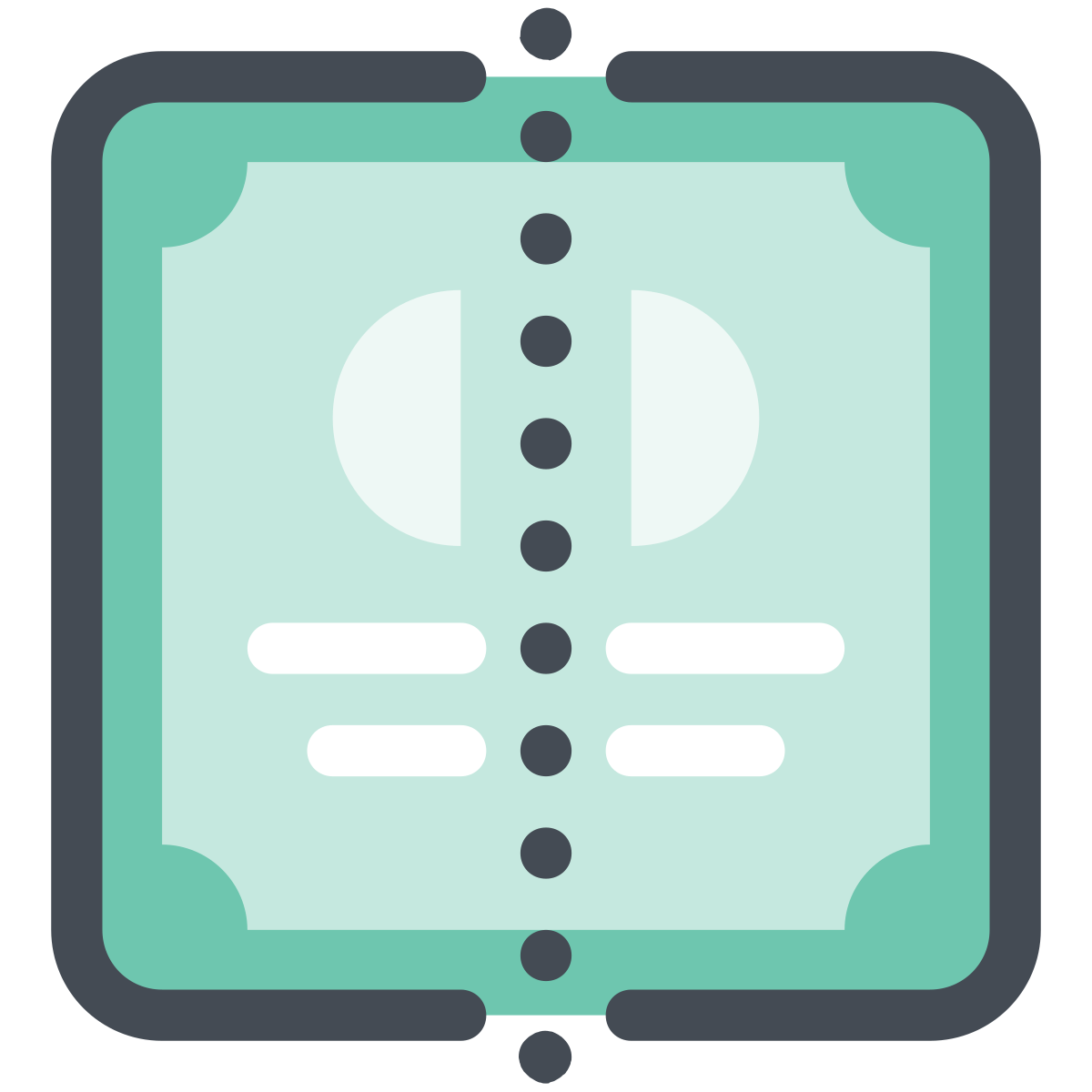pastel color style equity security icon
