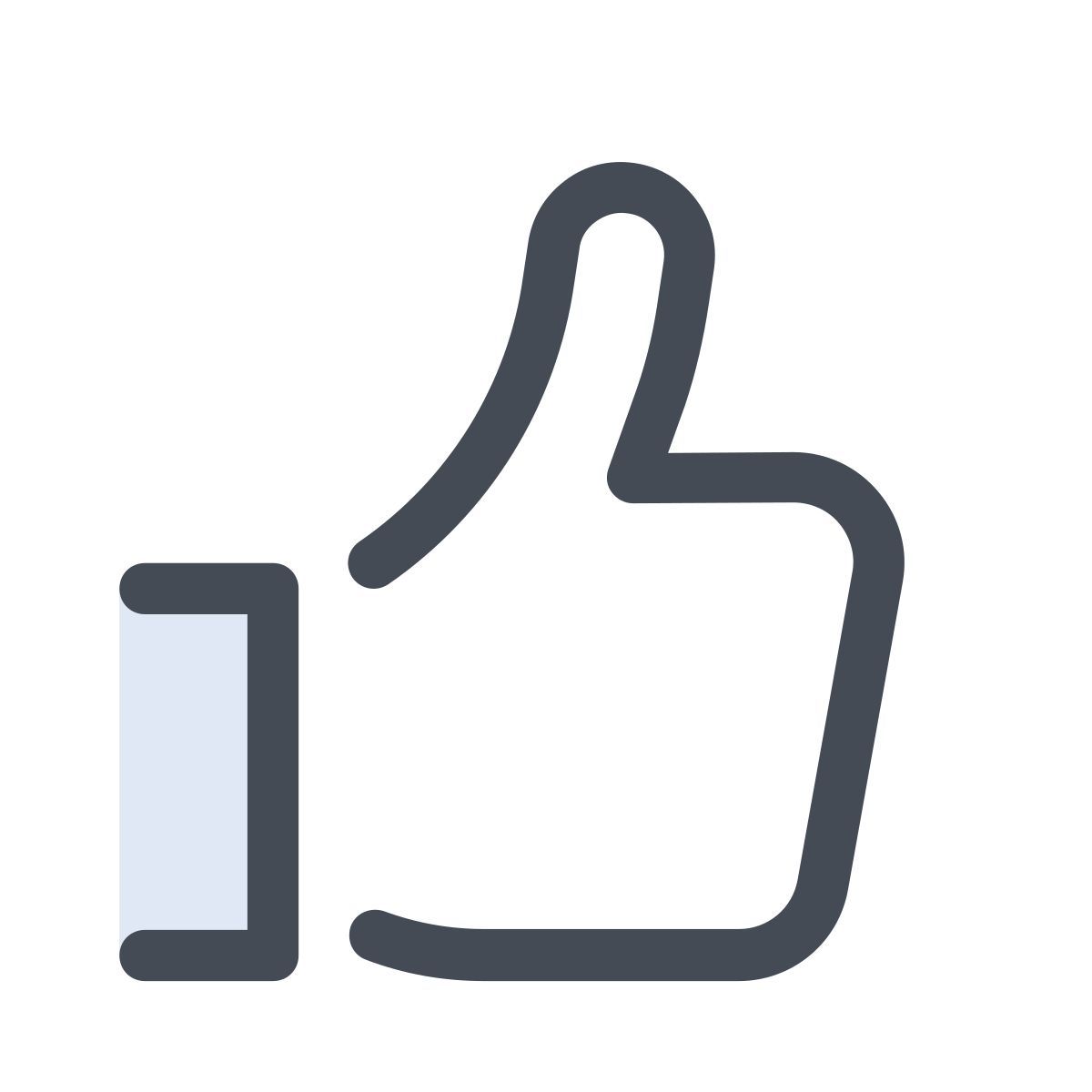 pastel color style facebook like icon