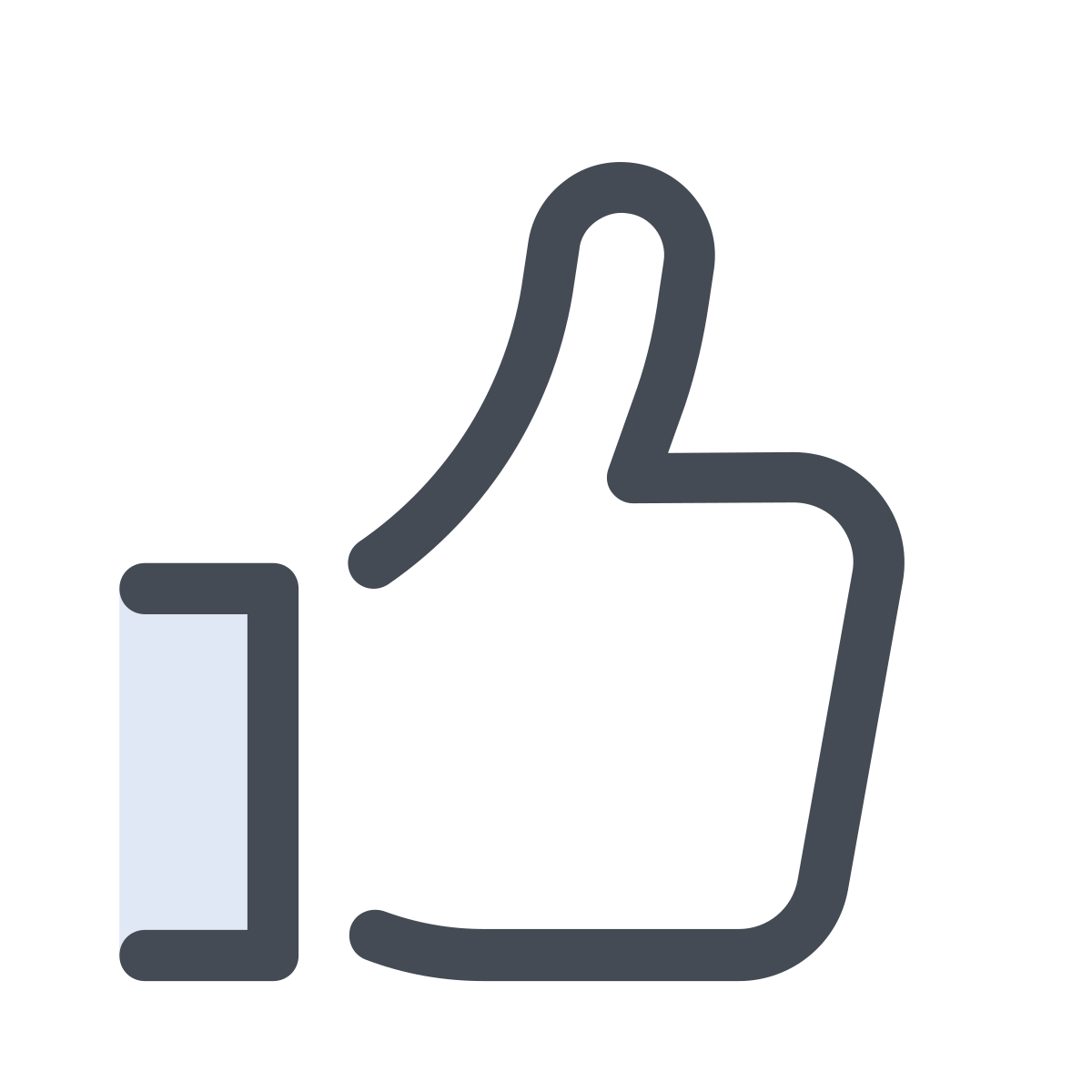 pastel color style facebook like  v1 icon