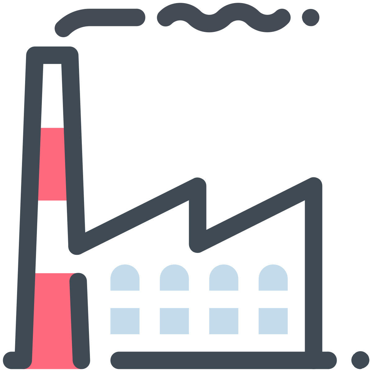 pastel color style factory icon