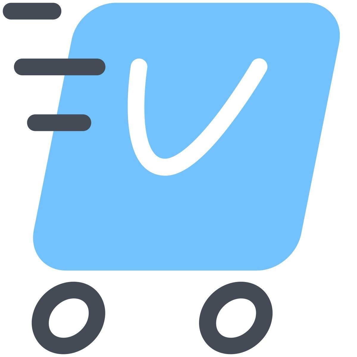 pastel color style compras rápidas icon