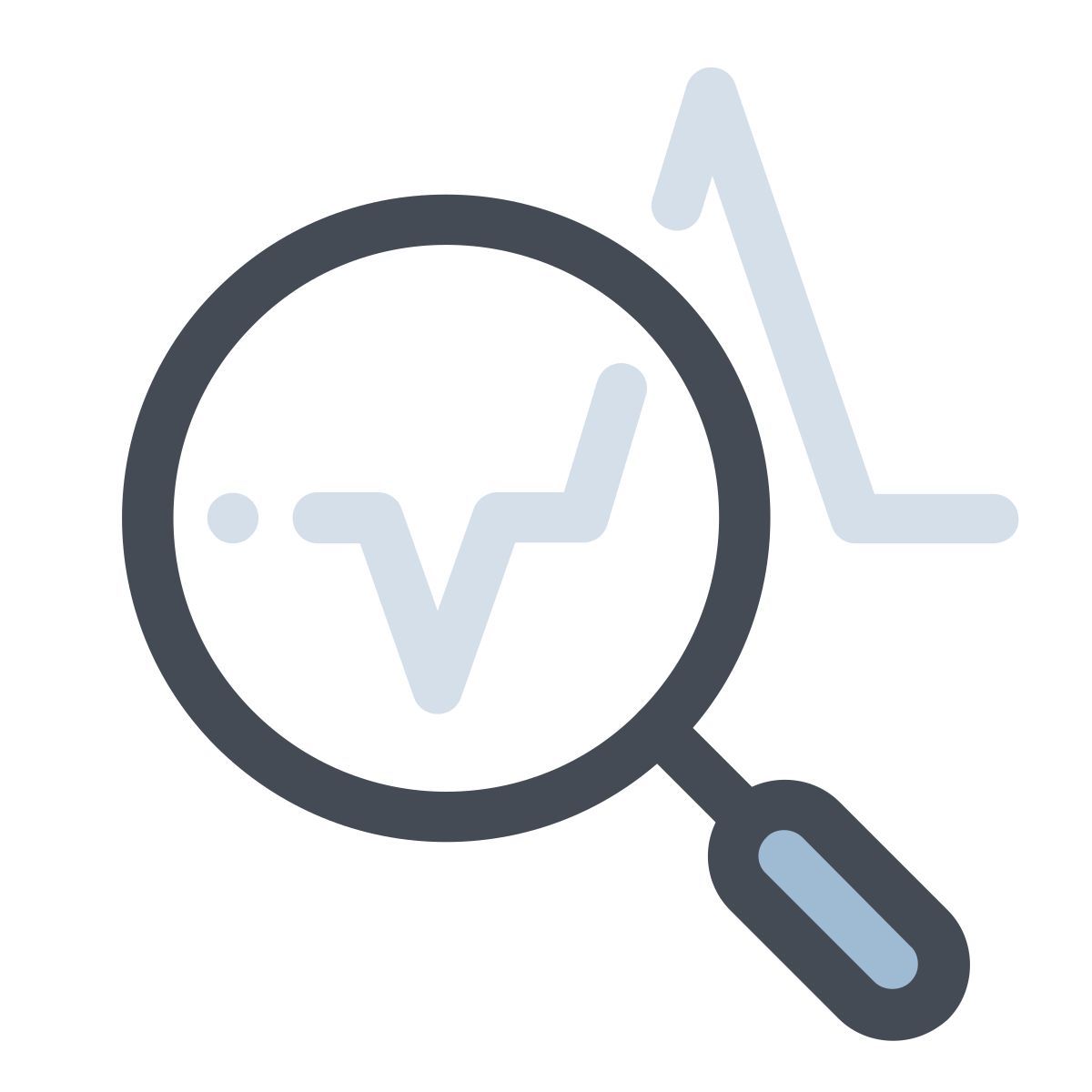 pastel color style financial growth analysis icon