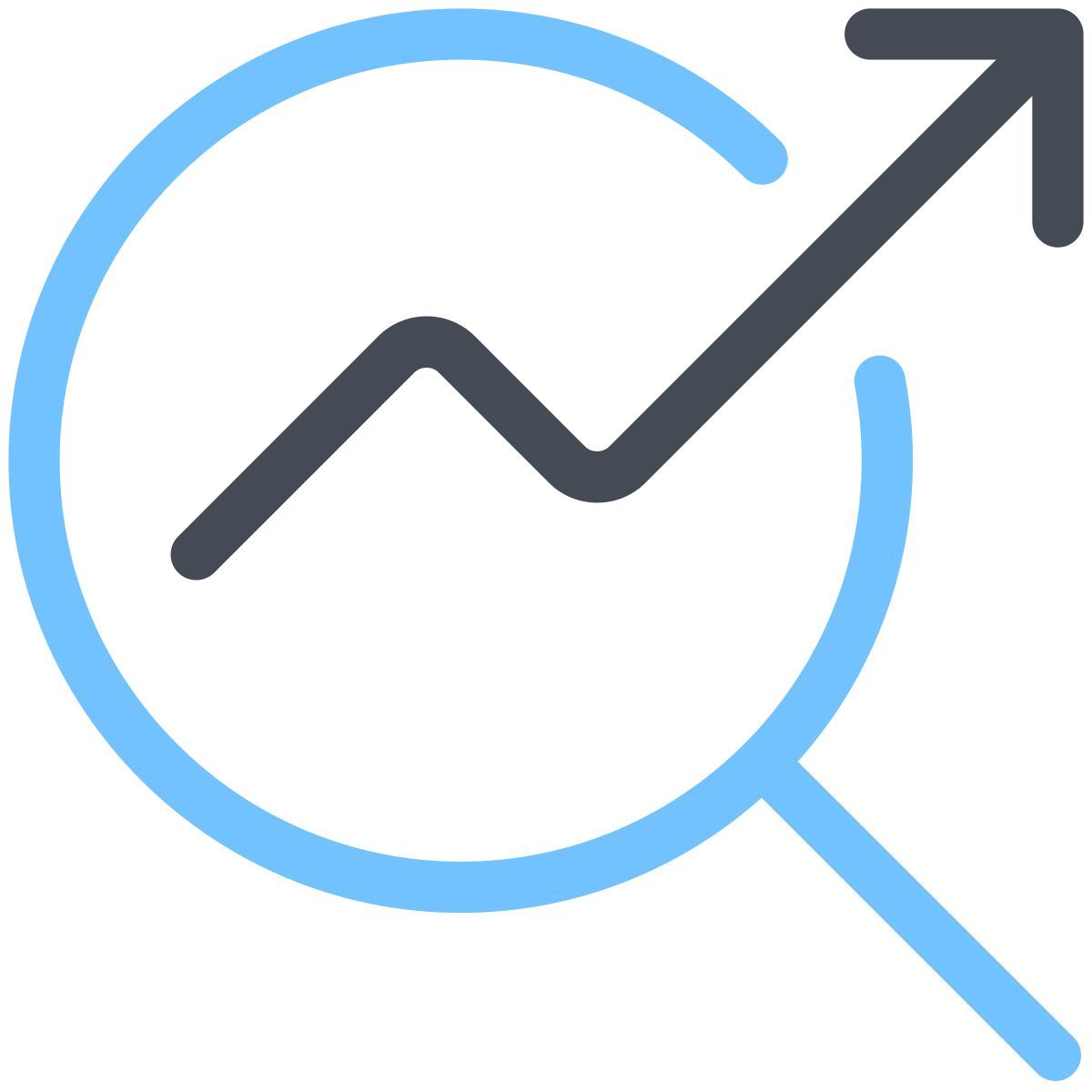 pastel color style data analysis icon