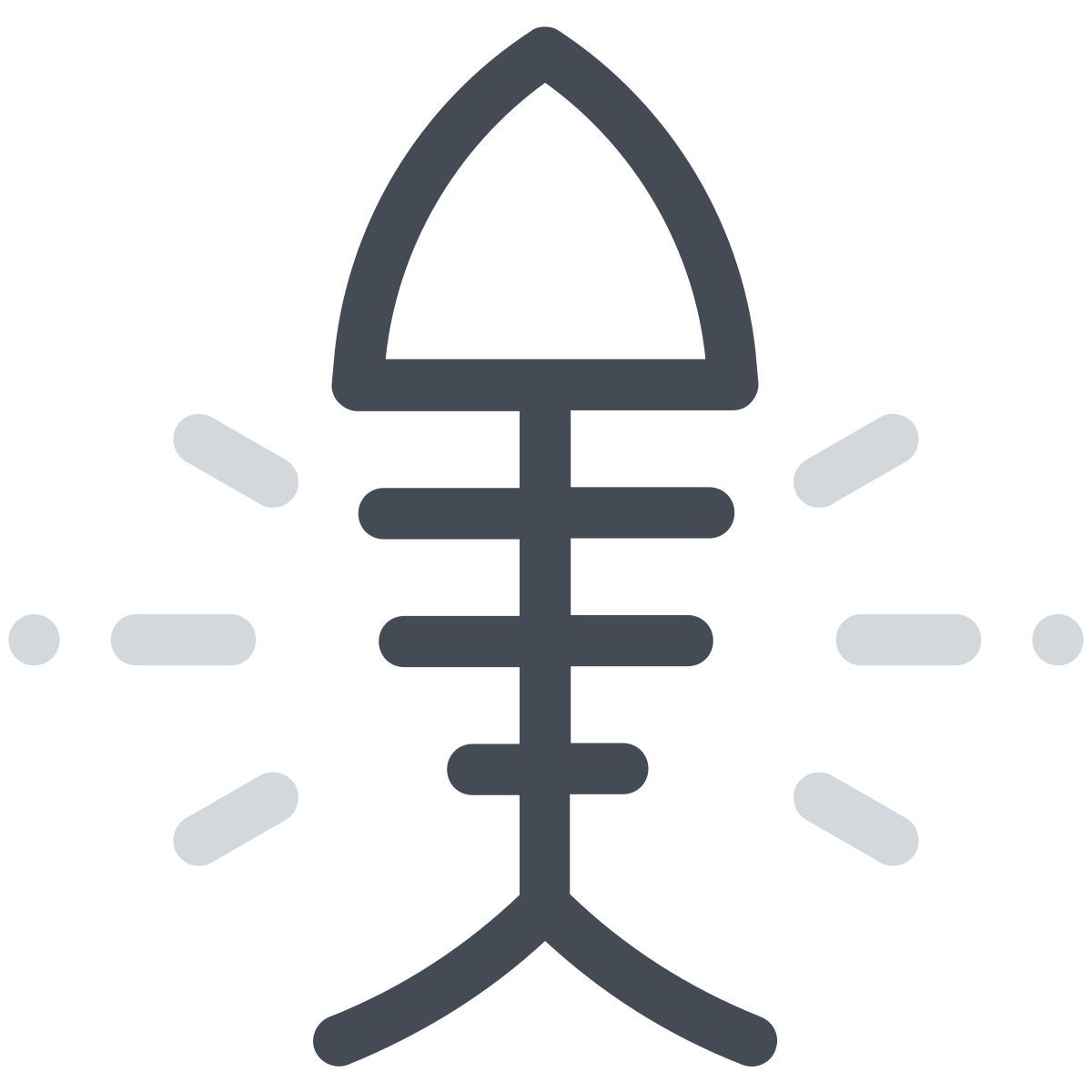 pastel color style knochen icon