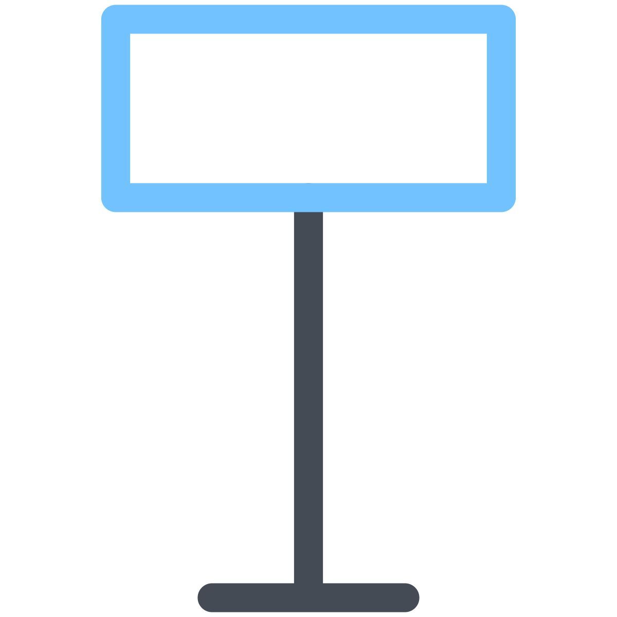 pastel color style stehlampe icon