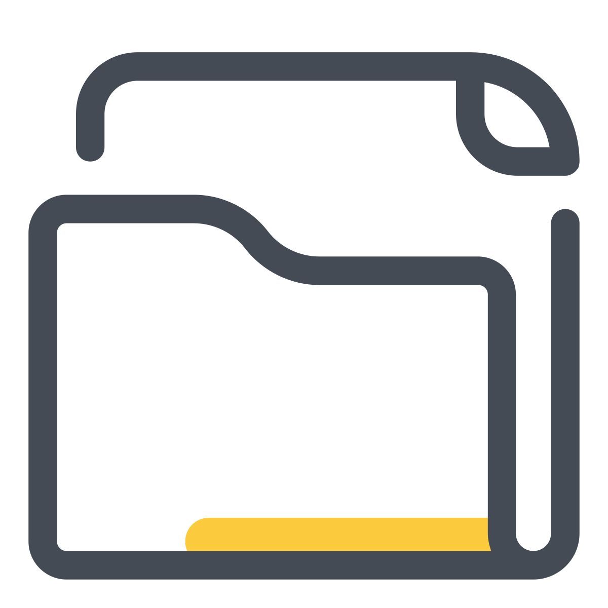 pastel color style folder icon