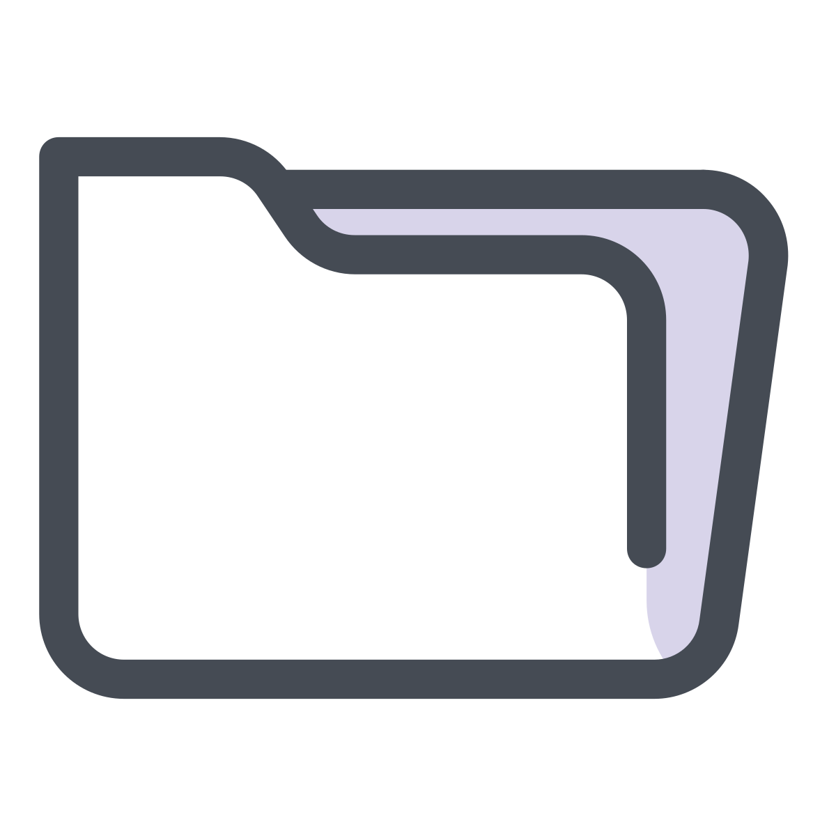 pastel color style folder invoices icon