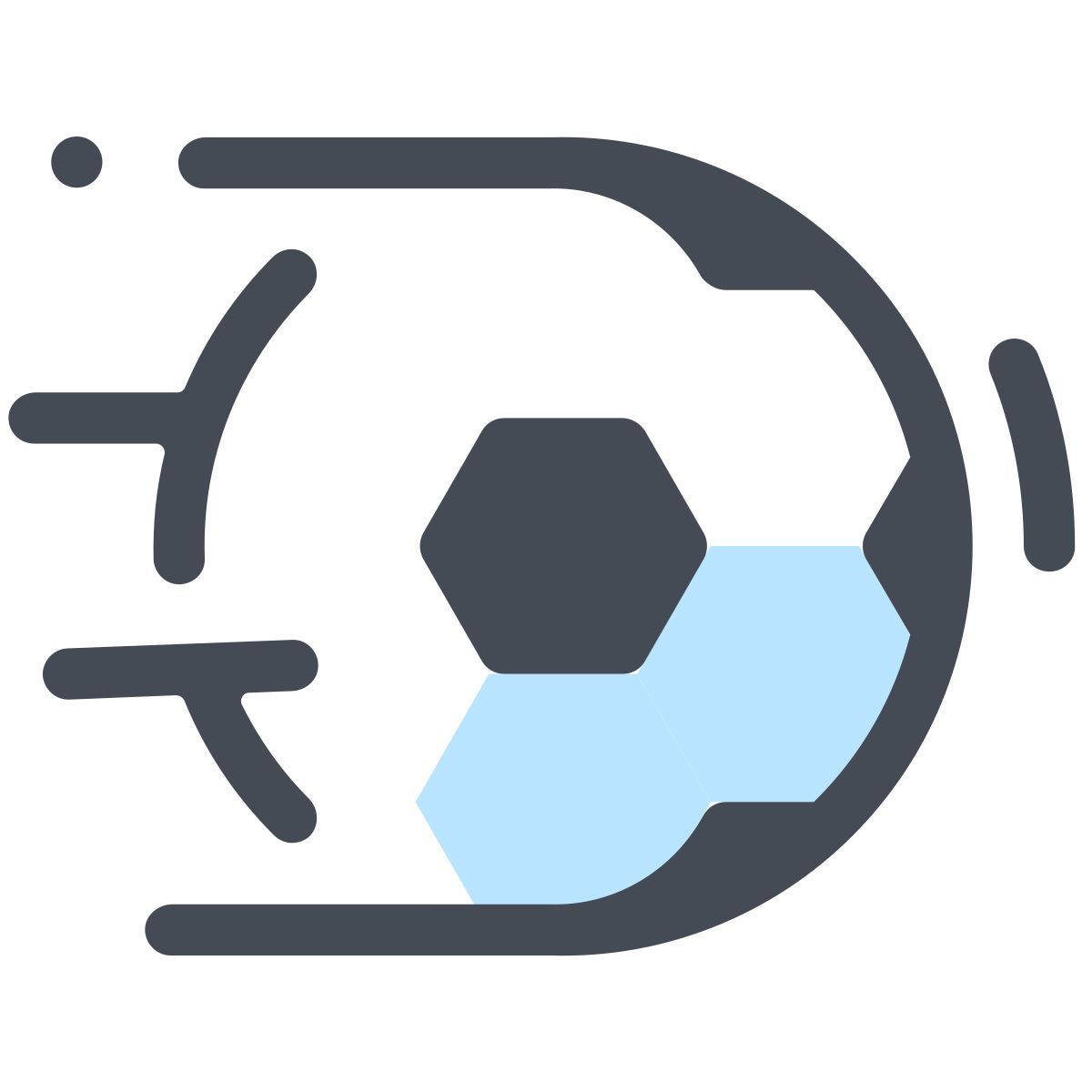 pastel color style football kick icon