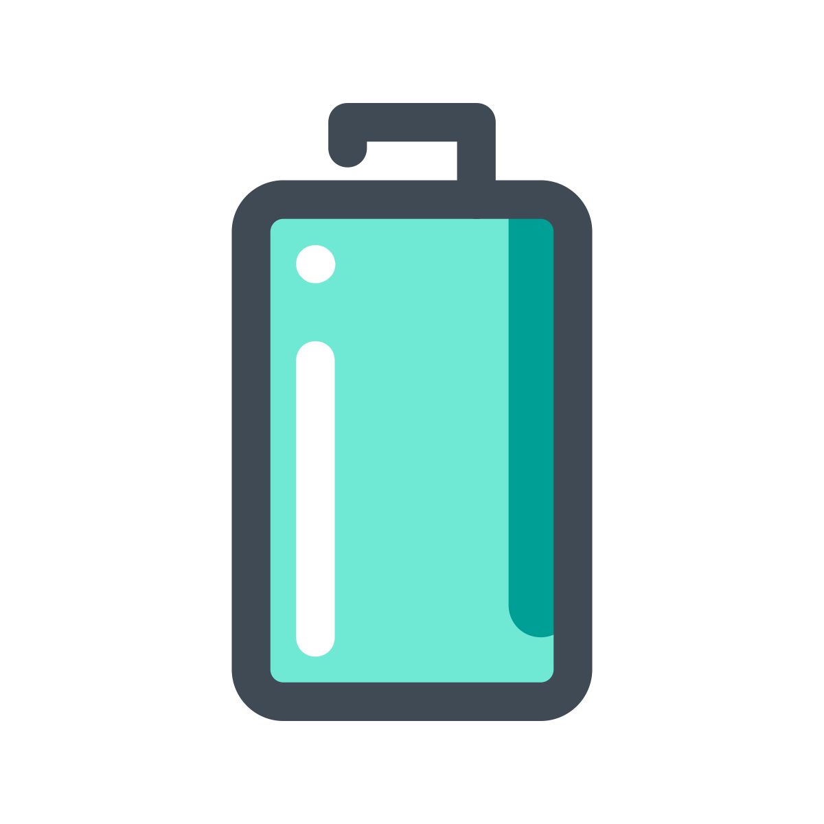 pastel color style full battery icon